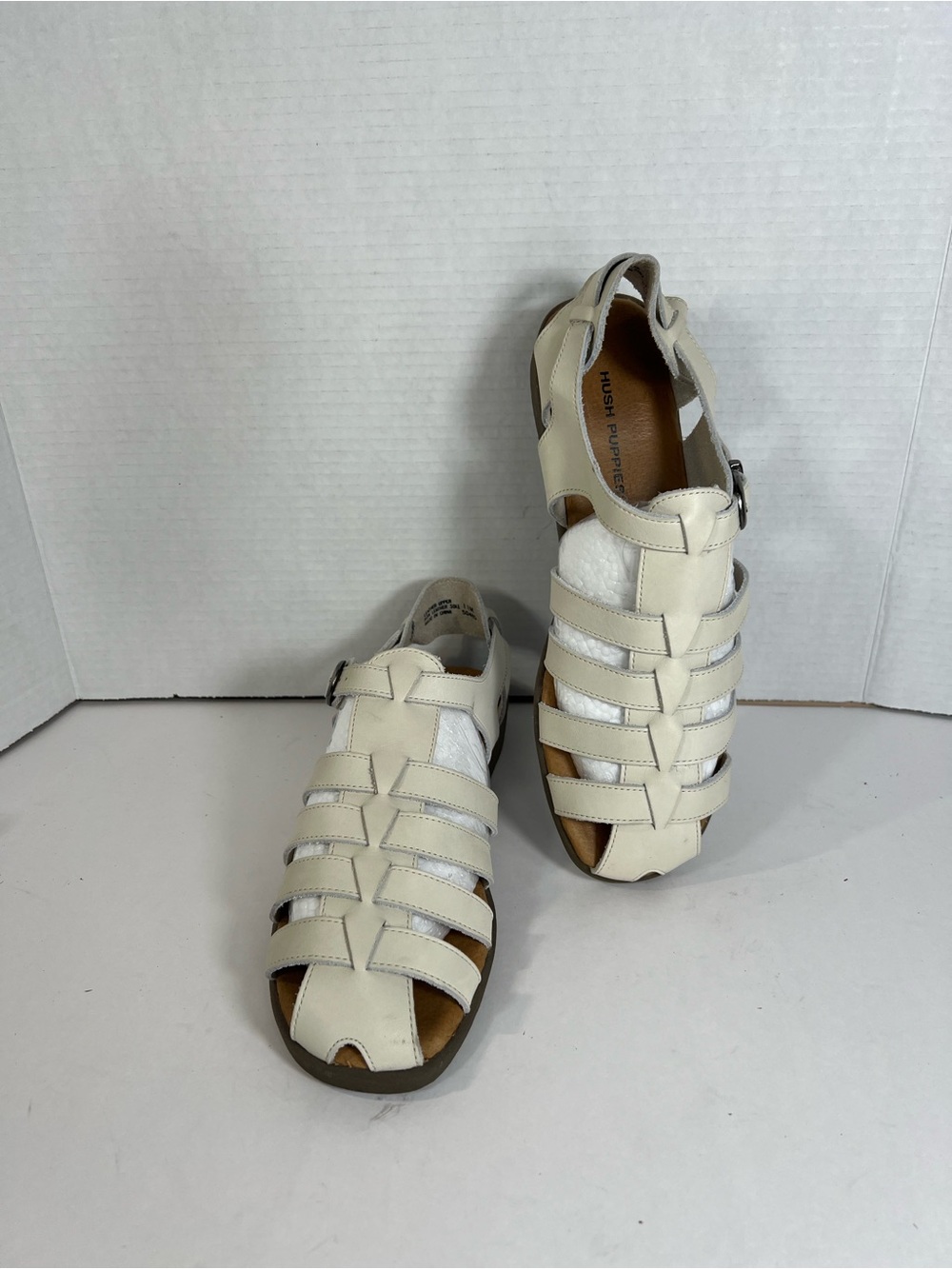 Hush Puppies Leather Fisherman Gladiator 11M Sandals Ivy Comfort Casual Shoes
